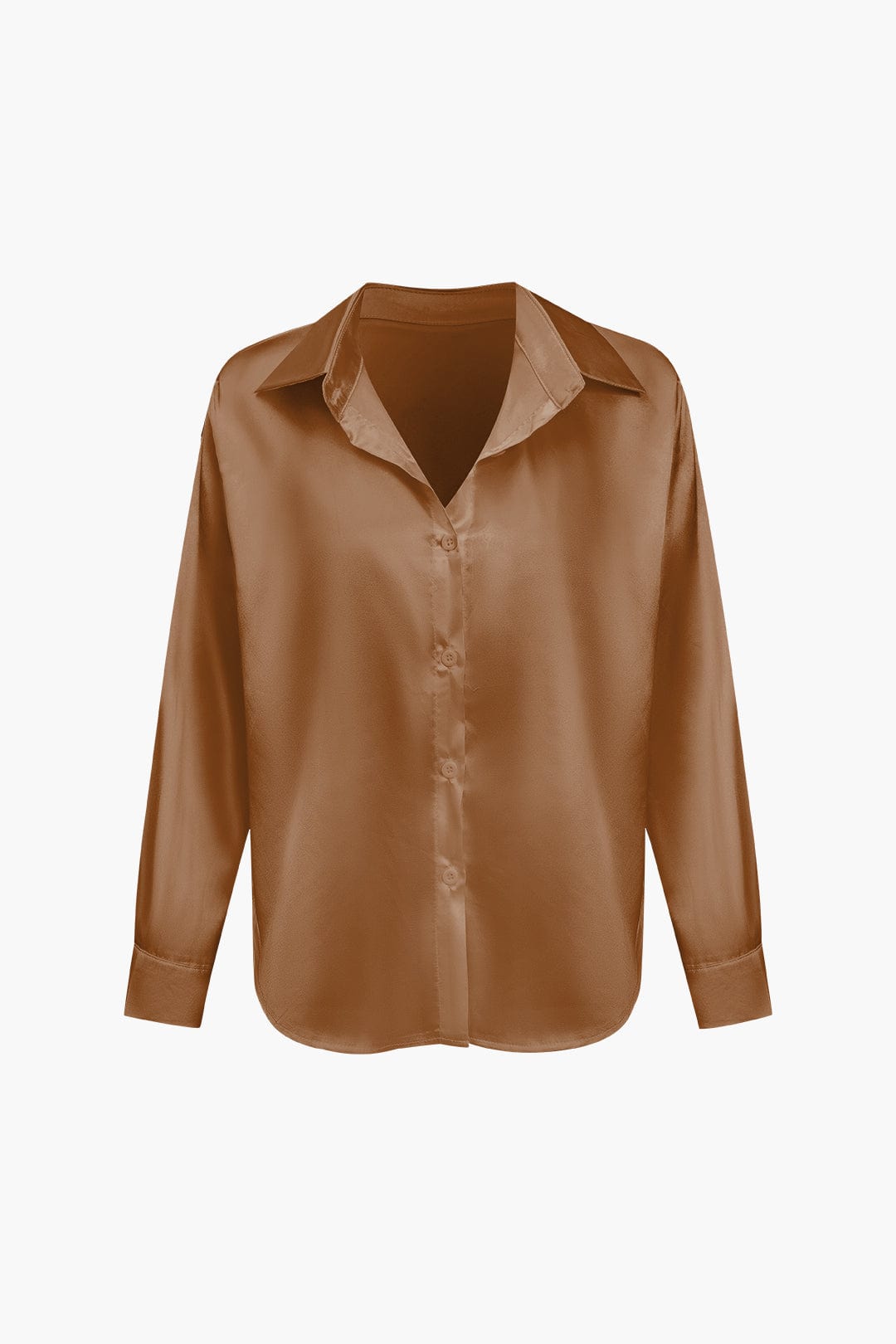 Alix | Women's Elegant Satin Cropped Tie-Front Shirt