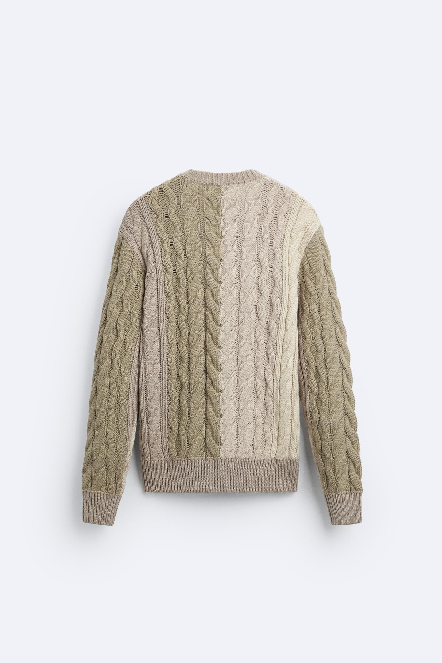 Stanford | Adults' Stylish Color-Block Cable-Knit Sweater