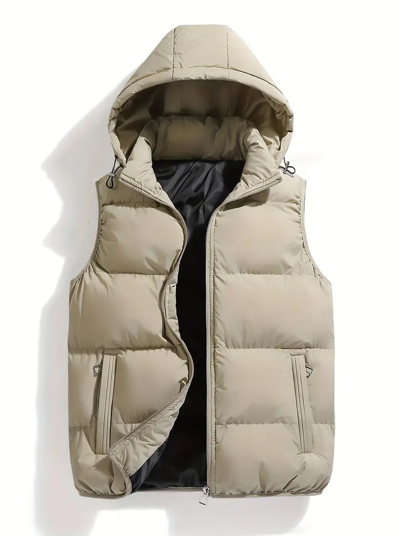 Montgomery | Men's Detachable Hood Quilted Puffer Vest