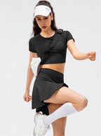Janyla | Women Athletic Skirt and Crop Top Set