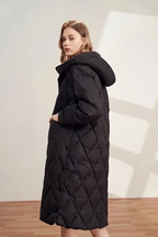 Isela | Elegant Diamond-Stitched Women's Puffer Coat
