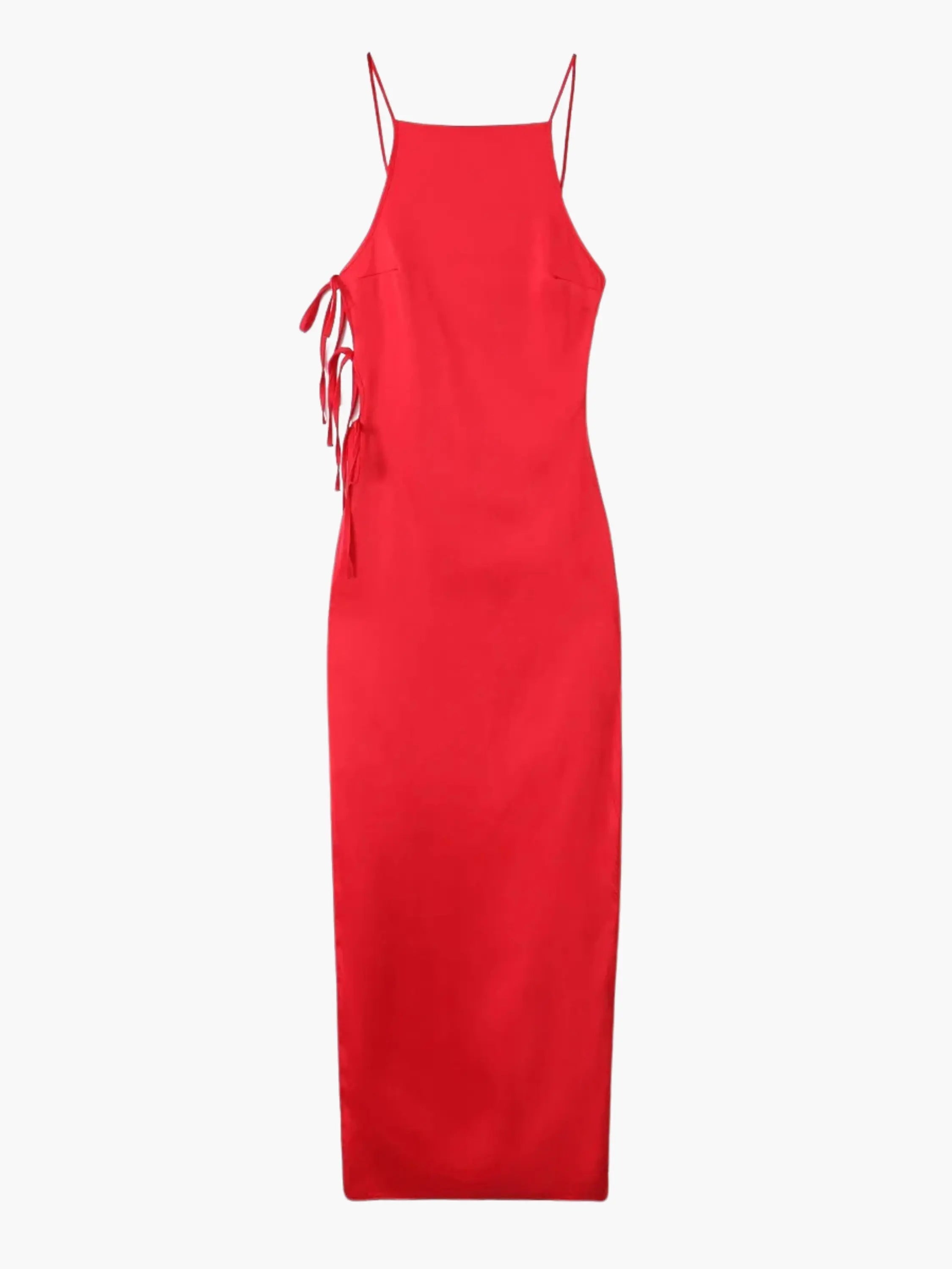 Cameron | Elegant Women's Satin Midi Dress