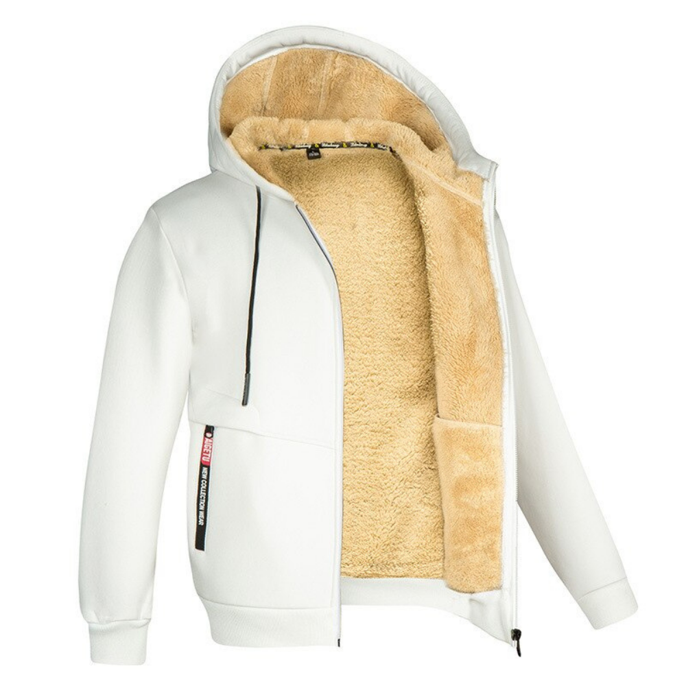 Eleazar | Men's Sherpa-Lined Hoodie Jacket