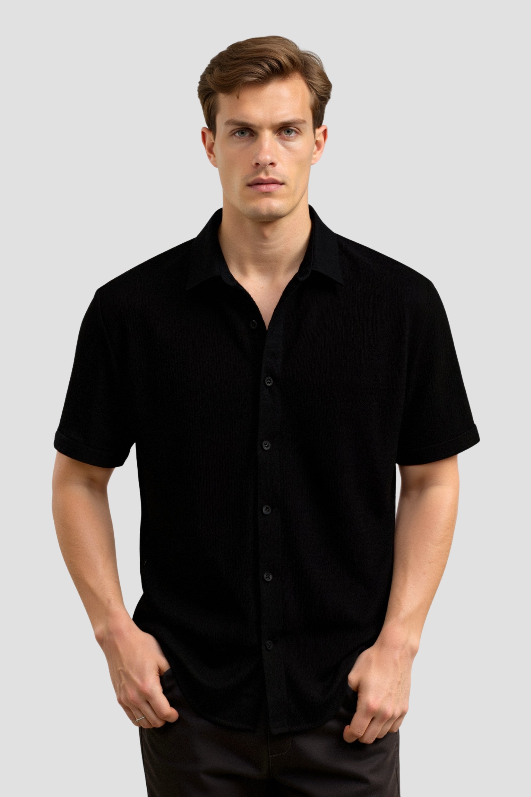Tre Textured Short-Sleeve Shirt | Men's Casual Wear