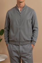 Elian | Classic Men's Bomber Jacket with Ribbed Trim