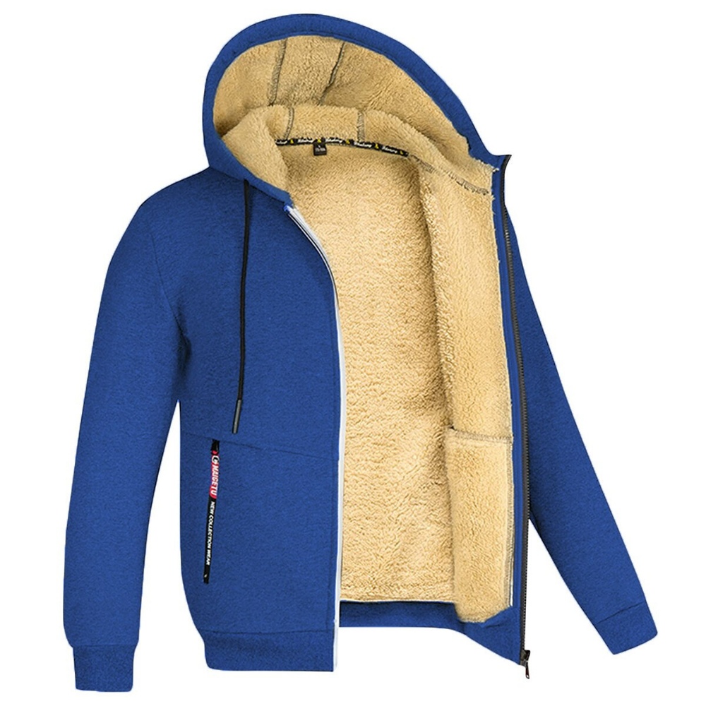 Eleazar | Men's Sherpa-Lined Hoodie Jacket