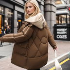Kinsleigh | Chic Women's Diamond-Quilted Padded Coat