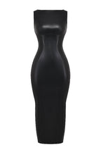 Kasandra | Glamorous Women's Faux Leather Maxi Dress