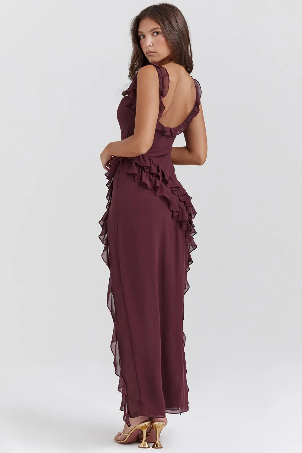 Irina | Elegant Women's Ruffled Maxi Dress