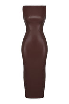 Kasandra | Glamorous Women's Faux Leather Maxi Dress