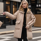 Kinsleigh | Chic Women's Diamond-Quilted Padded Coat