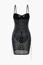Shavonne | Women's Glamorous Embellished Mini Dress