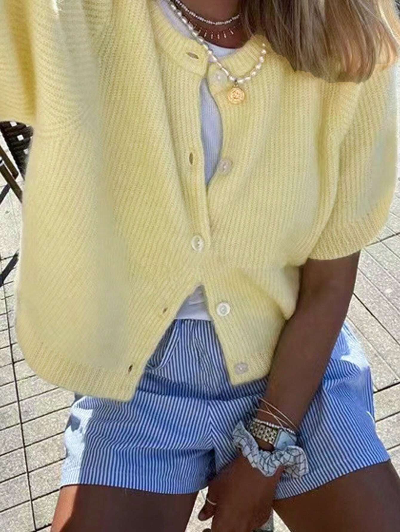 Katarina Short Sleeve Knit Cardigan for Women