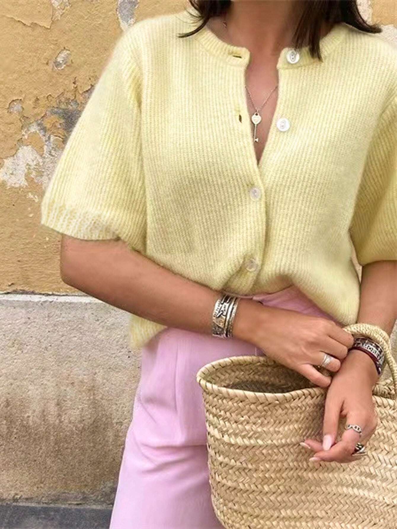 Katarina Short Sleeve Knit Cardigan for Women