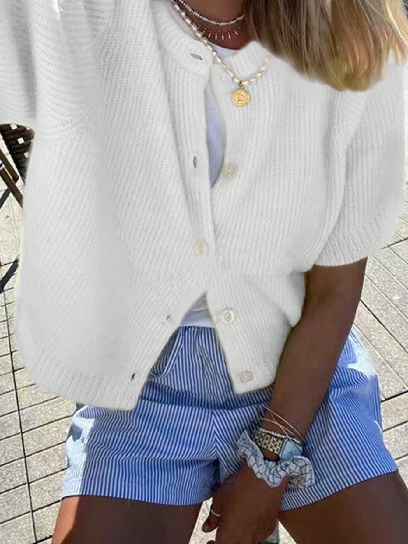 Katarina Short Sleeve Knit Cardigan for Women