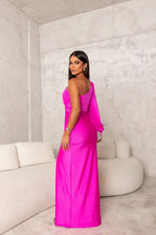 Angelyn Glamorous One-Shoulder Maxi Dress for Women