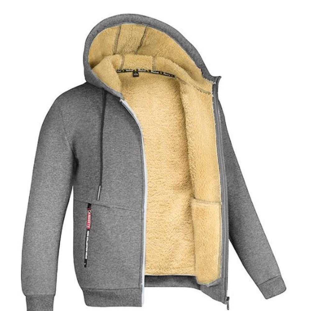 Eleazar | Men's Sherpa-Lined Hoodie Jacket