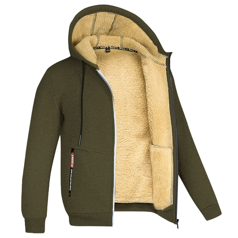 Eleazar | Men's Sherpa-Lined Hoodie Jacket