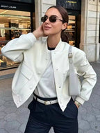 Justyce | Women's Cropped Bomber Jacket
