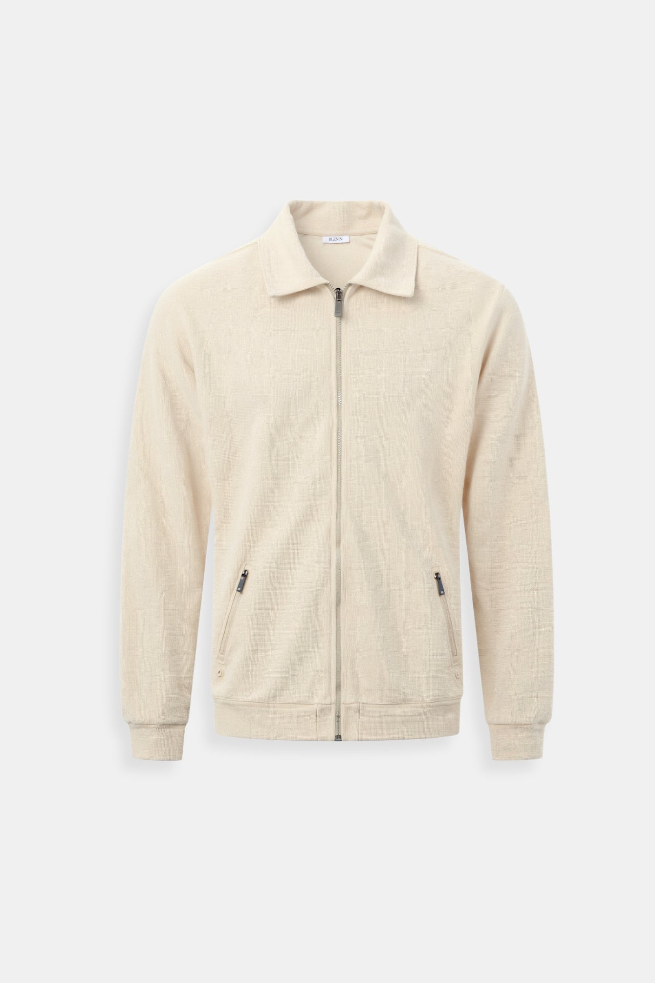 Cleon | Men's Collared Zip-Up Cardigan