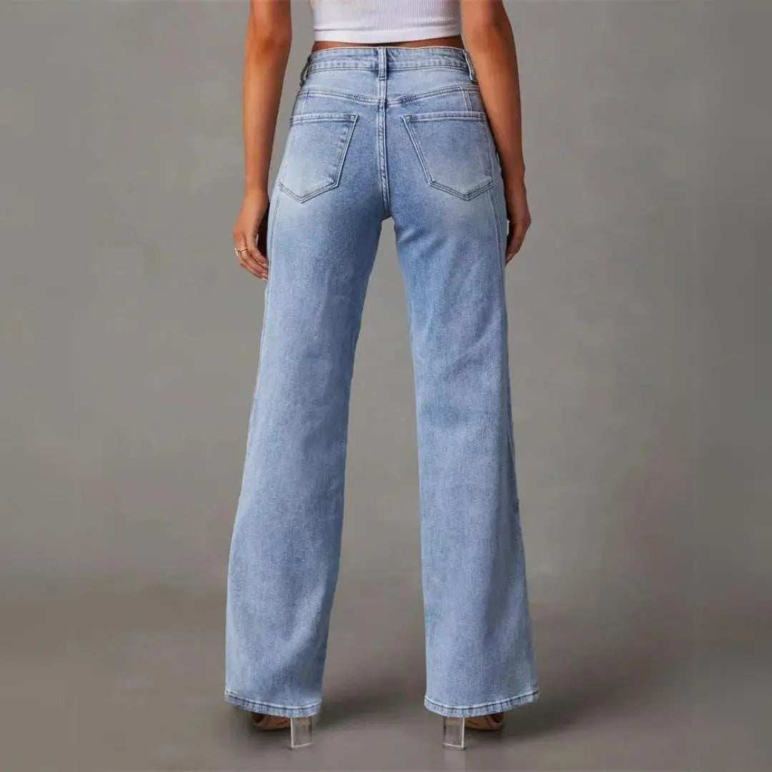 Aminah | Women Contemporary Wide Leg Jeans