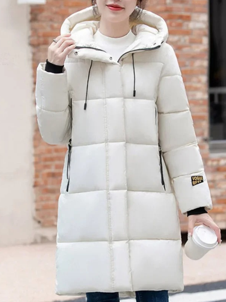Marcy | Stylish Women's Long Hooded Puffer Coat