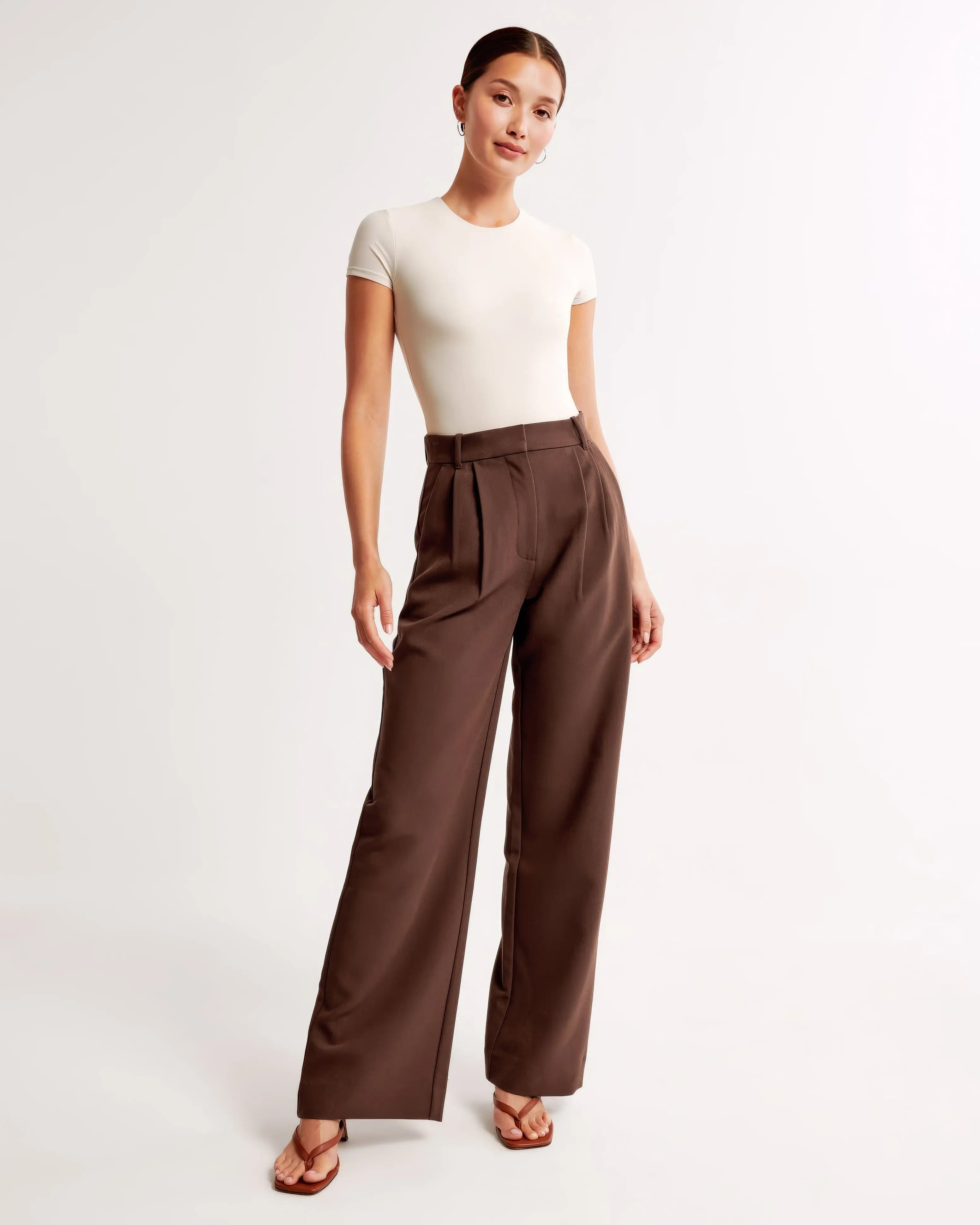 Peri | Women's Wide-Leg High-Waist Trousers