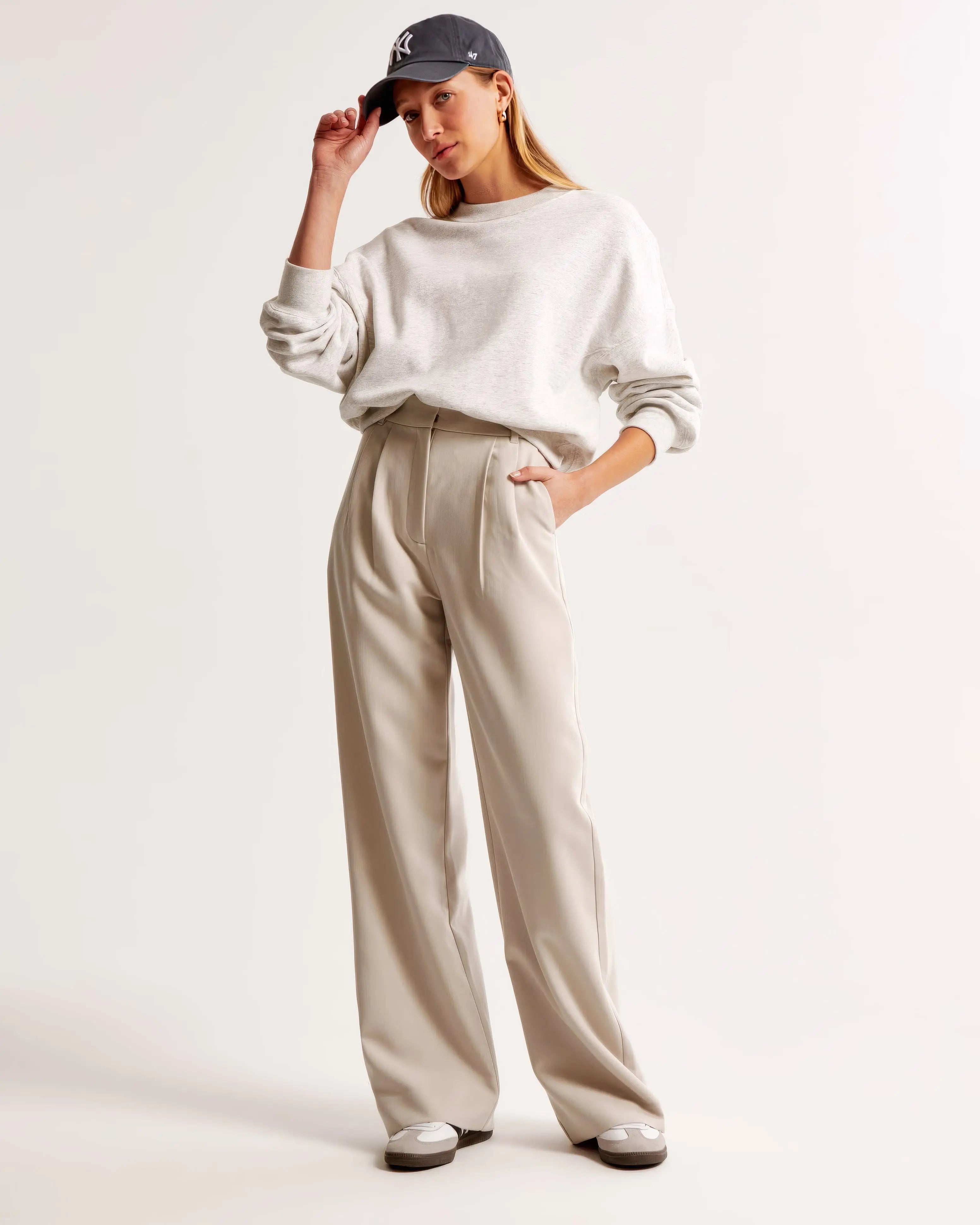 Peri | Women's Wide-Leg High-Waist Trousers