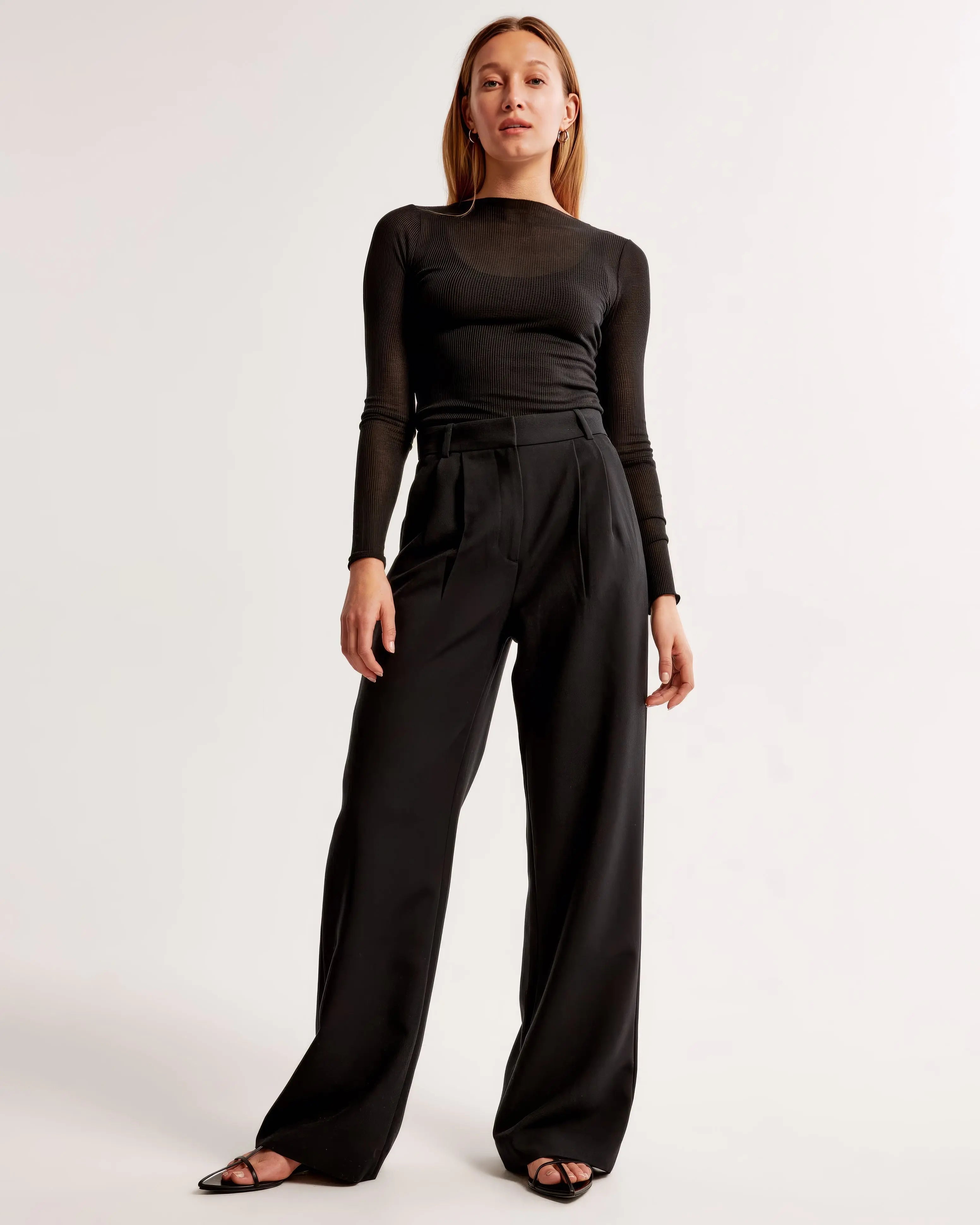 Peri | Women's Wide-Leg High-Waist Trousers
