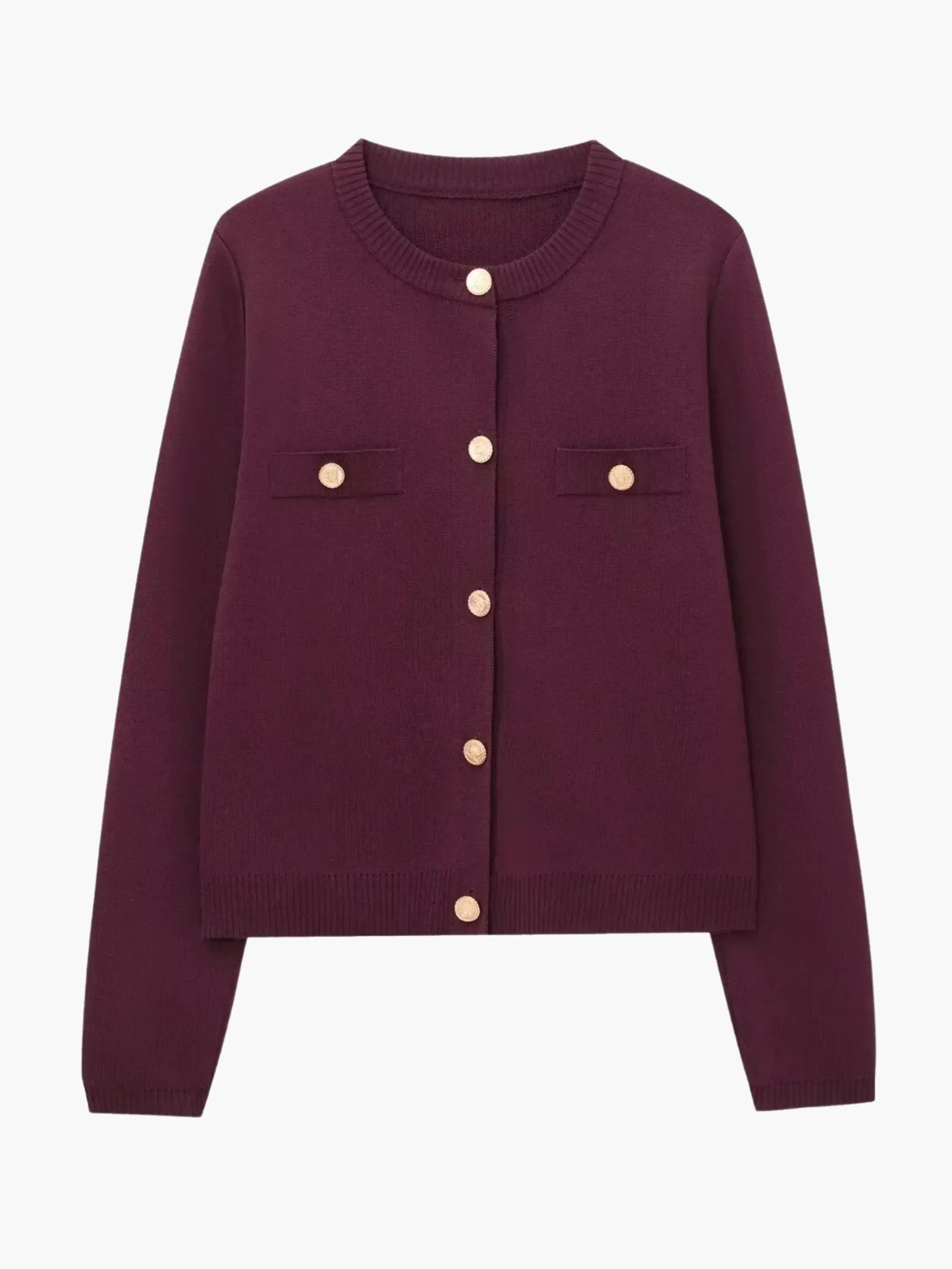 Adelita | Elegant Women's Knit Button-Down Cardigan