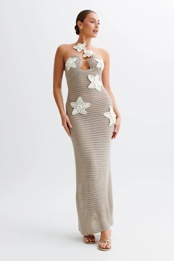 Kristan | Fashion-forward Women's Crochet Maxi Dress
