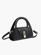 Shriya | Modern Women's Patent Handbag with Curved Handle