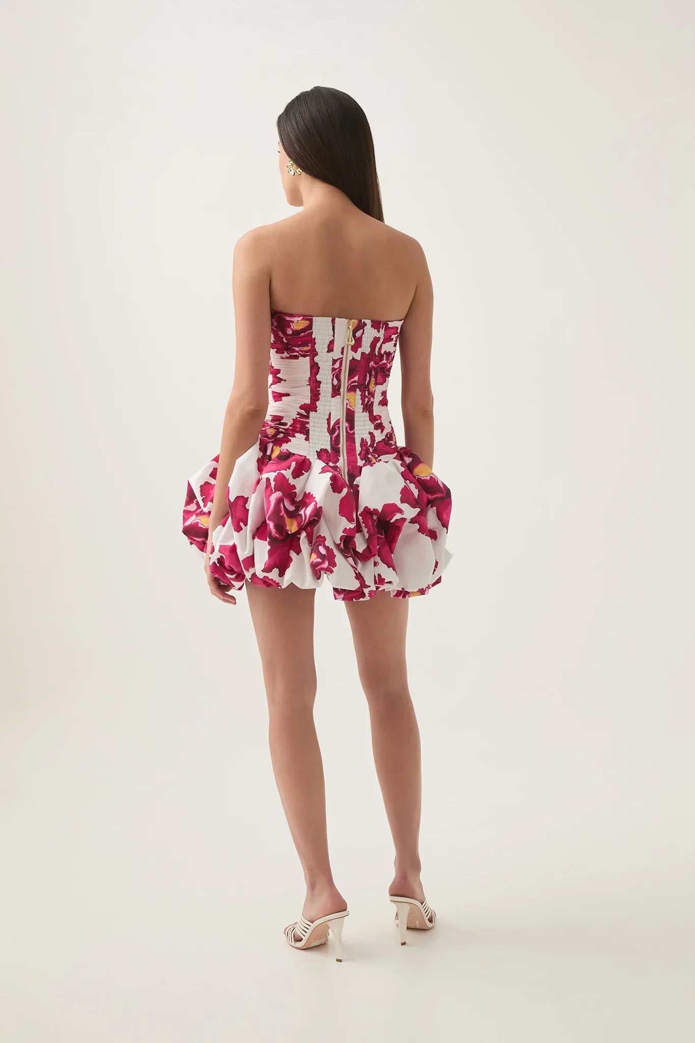 Cayden Floral Bubble Hem Mini Dress | Women's Party Wear