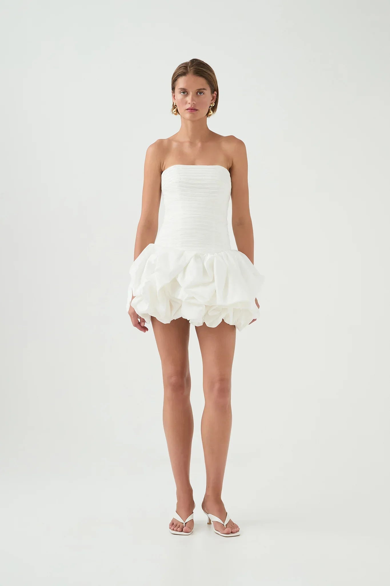 Cayden Floral Bubble Hem Mini Dress | Women's Party Wear