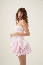 Cayden Floral Bubble Hem Mini Dress | Women's Party Wear