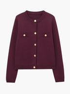 Adelita | Elegant Women's Knit Button-Down Cardigan