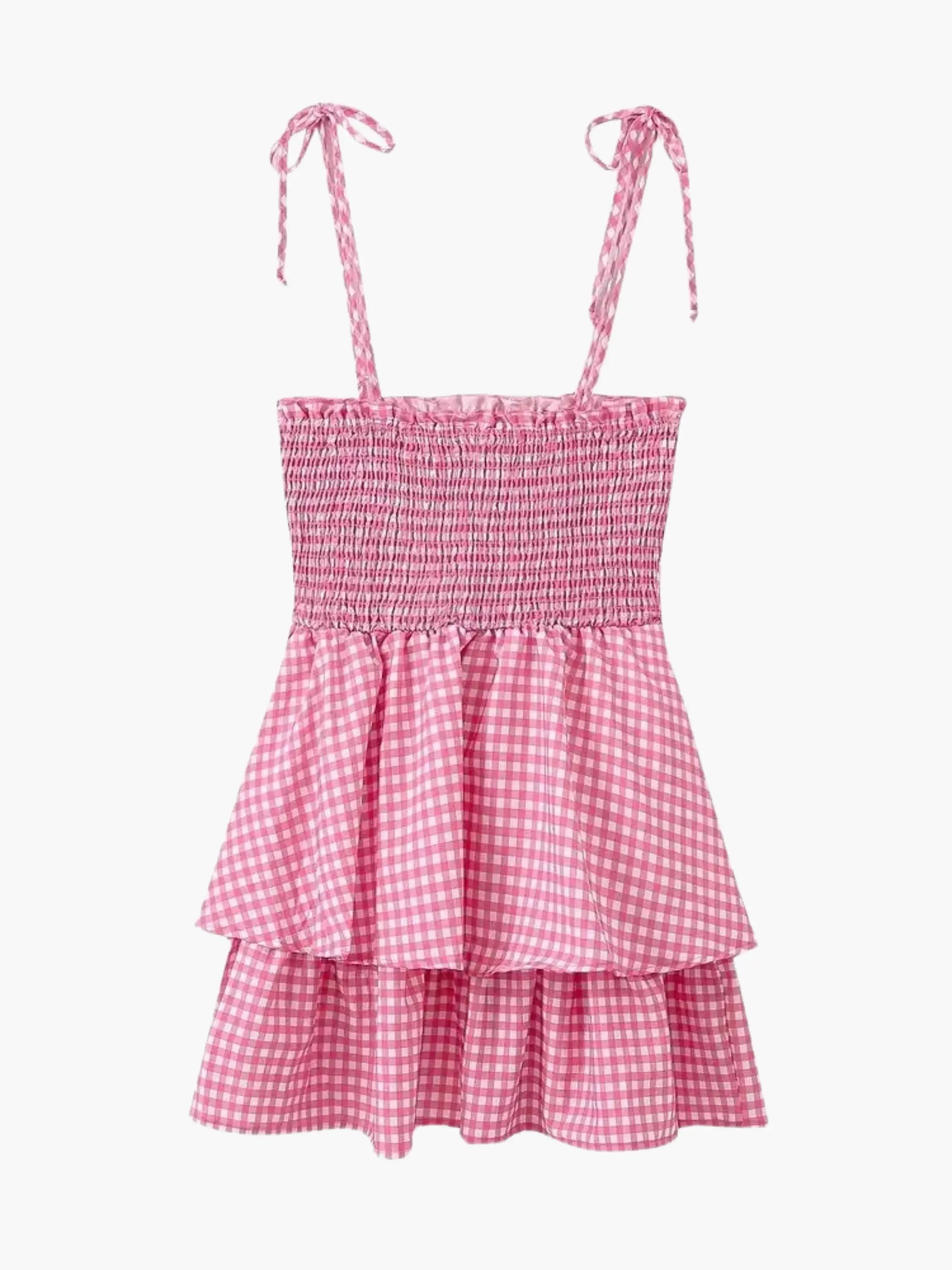 Elayne | Charming Women's Gingham Tiered Summer Dress