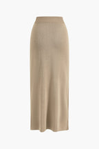 Haydee Knit Set | Chic Women's Blazer & Maxi Skirt