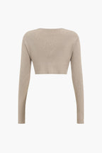 Walter Ribbed Twist-Detail Knit Set | Chic Women's Two-Piece Outfit