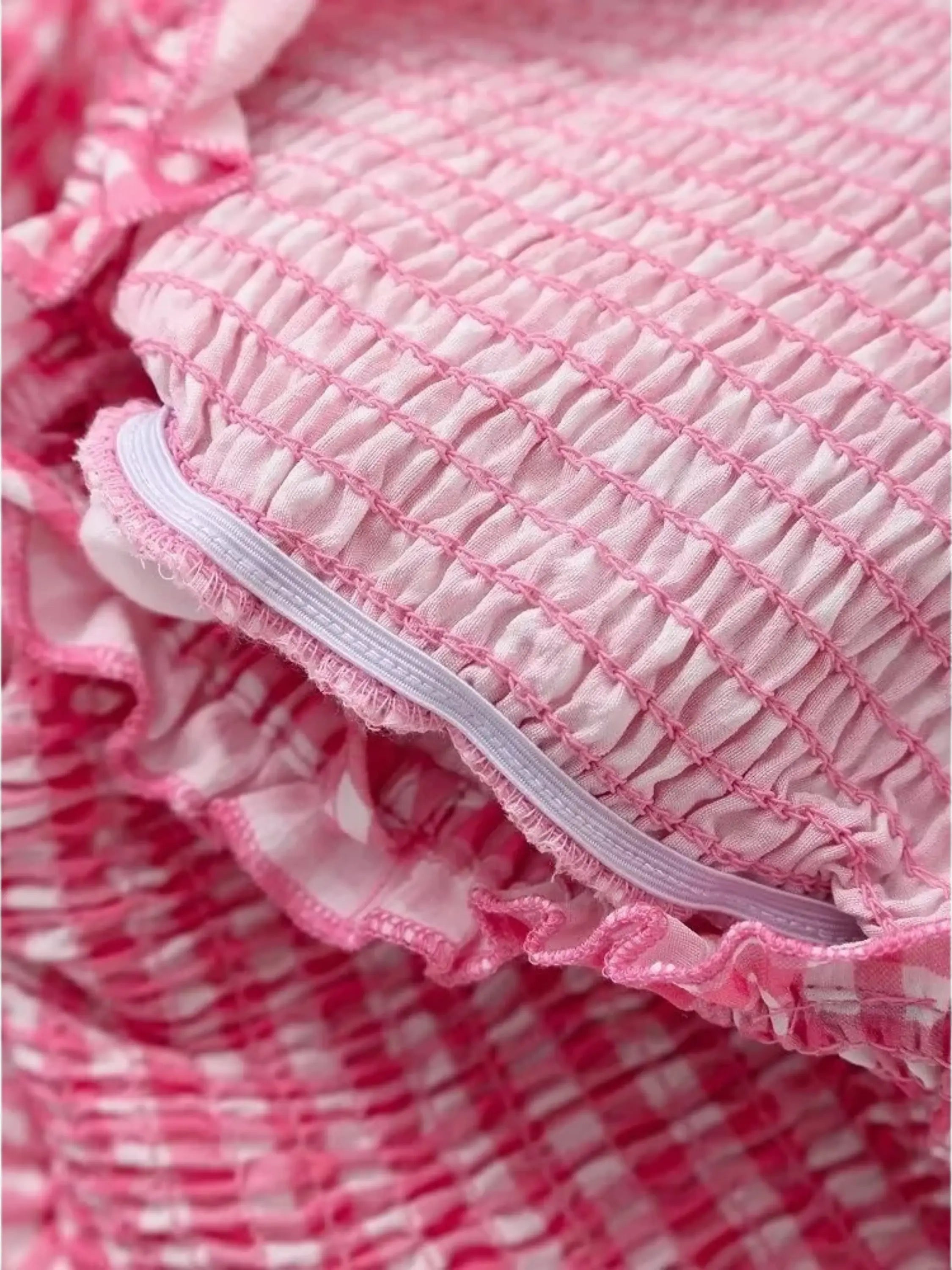 Elayne | Charming Women's Gingham Tiered Summer Dress