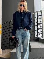 Justyce | Women's Cropped Bomber Jacket