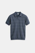 Joell Textured Knit Polo Shirt | Men's Smart Casual Top
