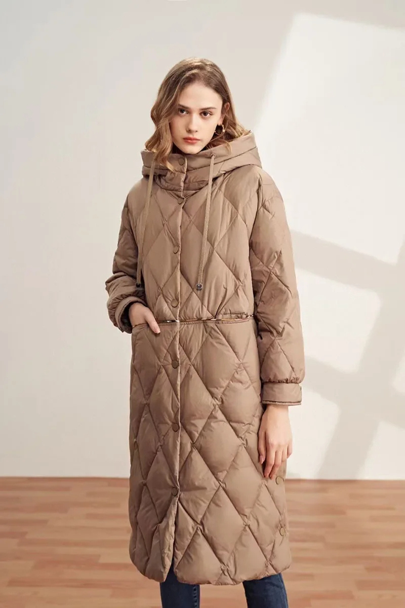 Isela | Elegant Diamond-Stitched Women's Puffer Coat