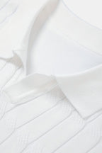 Joell Textured Knit Polo Shirt | Men's Smart Casual Top