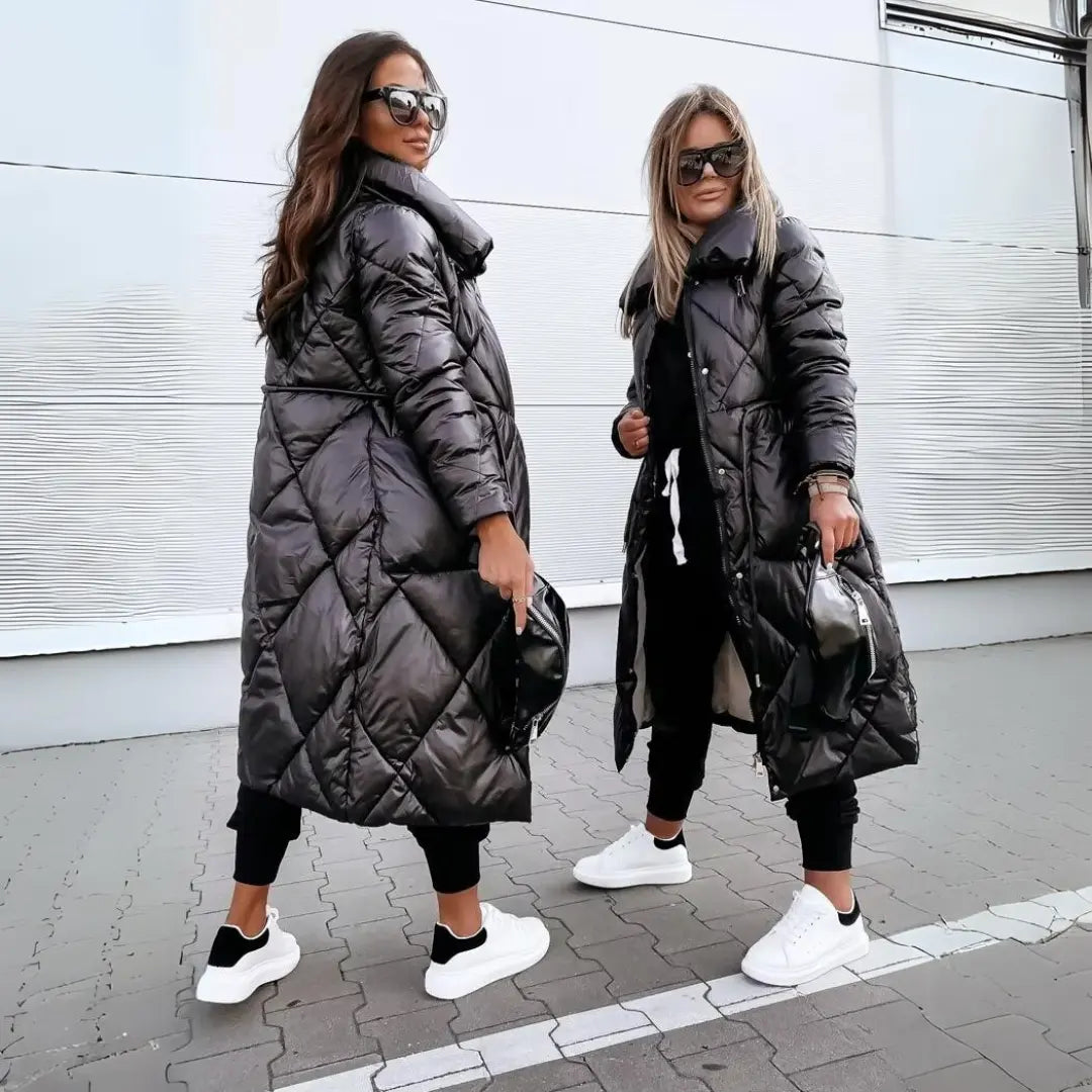 Italy | Chic Women's High Collar Puffer Coat