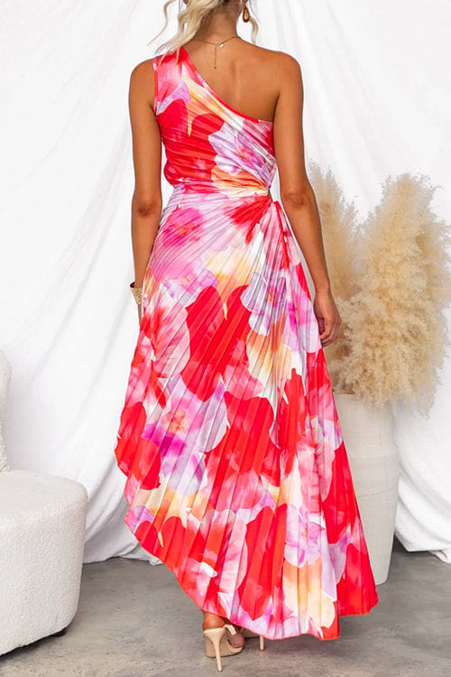 Kitty | Elegant One-Shoulder Floral Maxi Dress for Women
