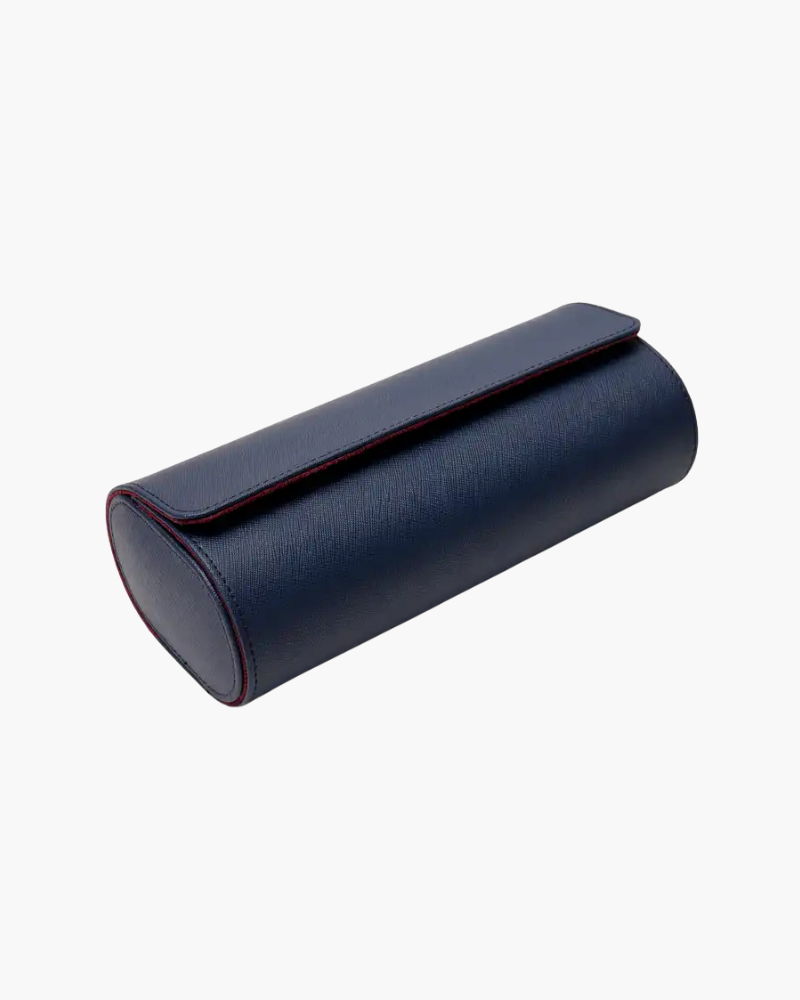 Sterling | Elegant Leather Travel Watch Case for 3 Watches