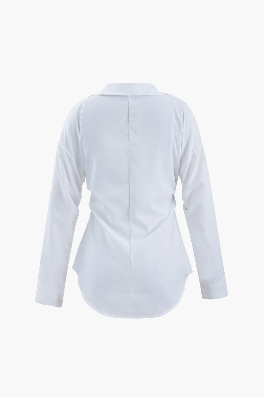 Dena | Women's Classic Button-Down Shirt with Curved Hem