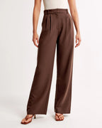 Peri | Women's Wide-Leg High-Waist Trousers