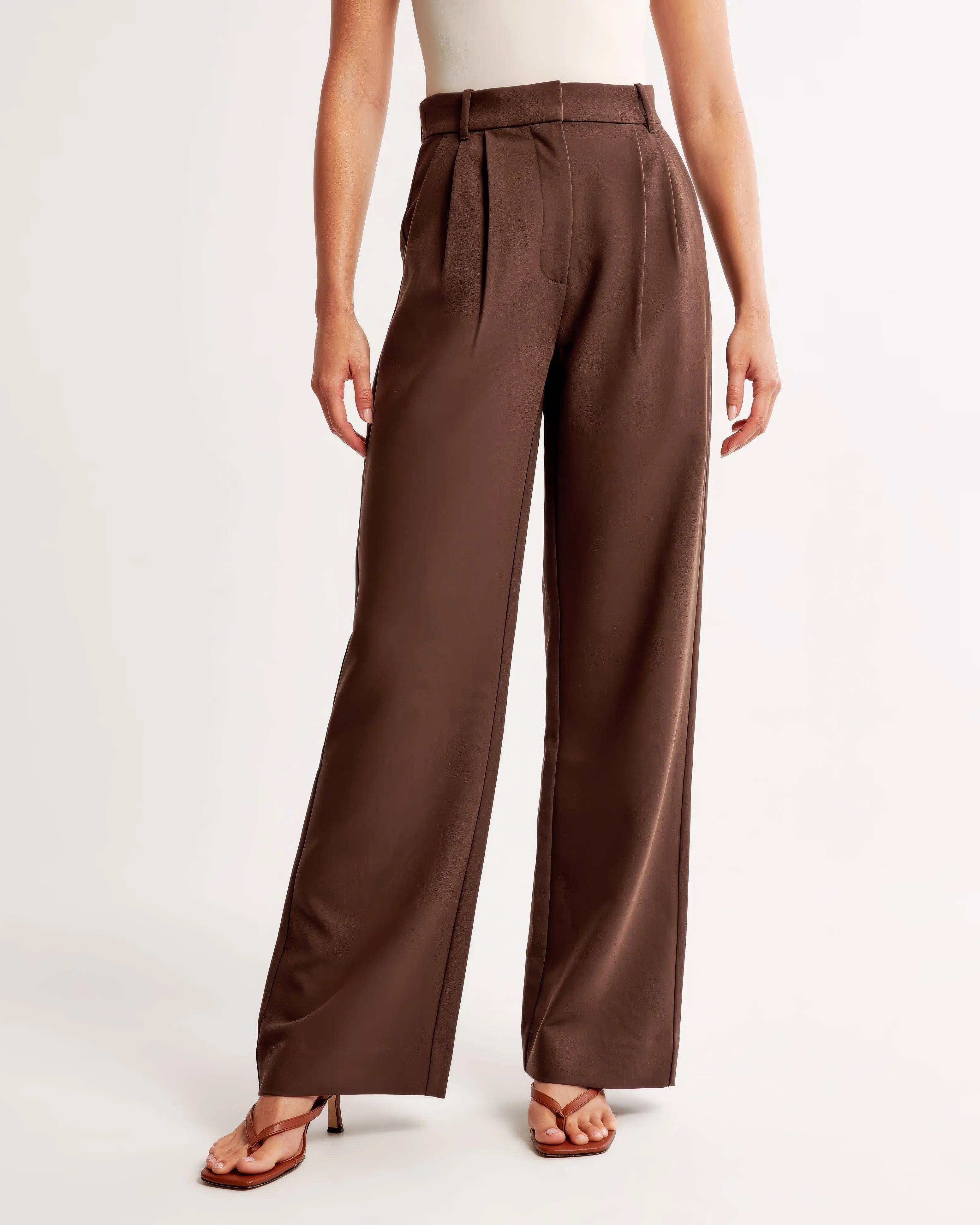Peri | Women's Wide-Leg High-Waist Trousers